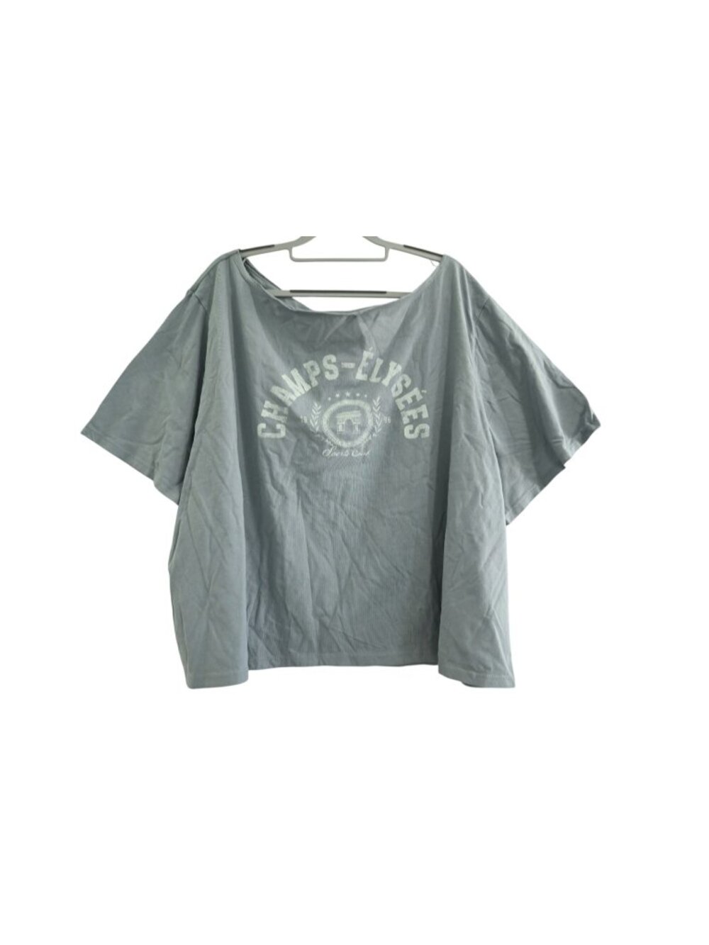 NWT Wild Fable Graphic Short Sleeve T-Shirt Champs-Elysees Logo Tee Sz 3X Gray